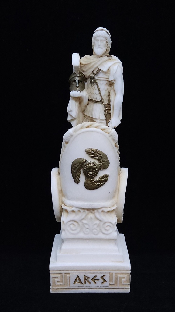 [05130365108] Ares in Alabaster & Gold
