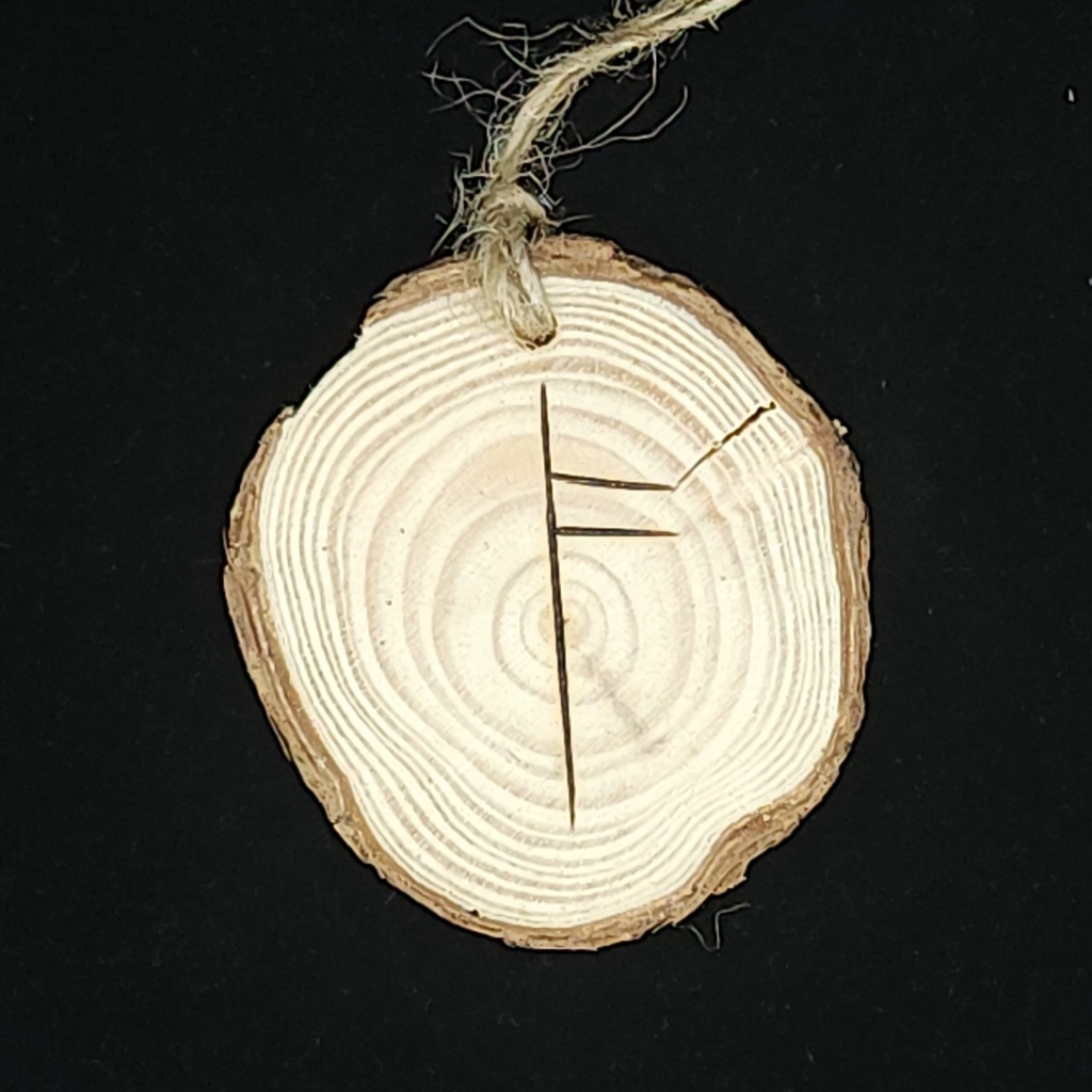 [44130925178] Rowan Ogham Ornament