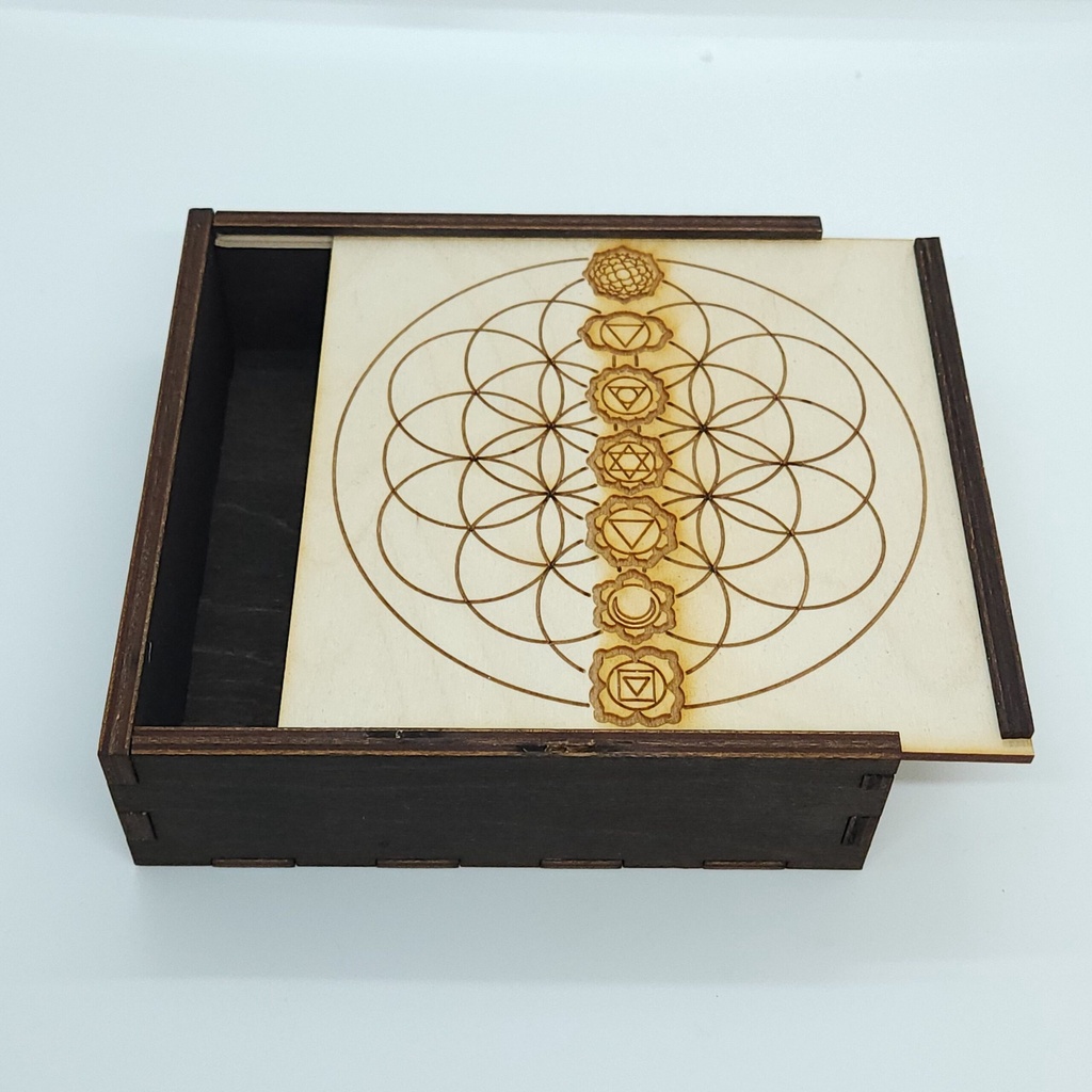 [7432010613] Chakra Crystal Grid Box