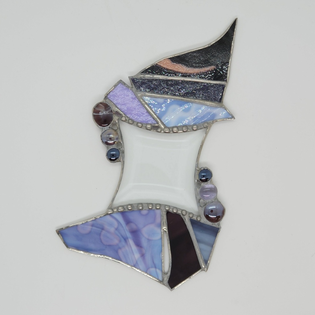 [58133107167] Stained Glass Abstract Sailboat