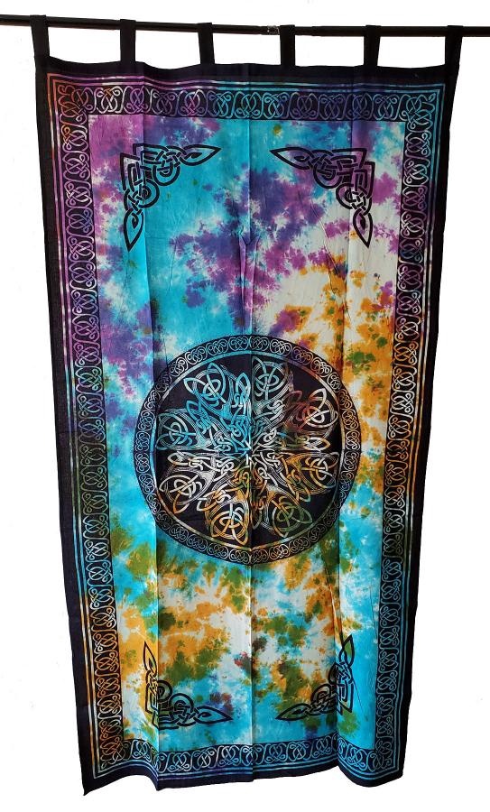 Celtic Knot Tie-Dye Curtain