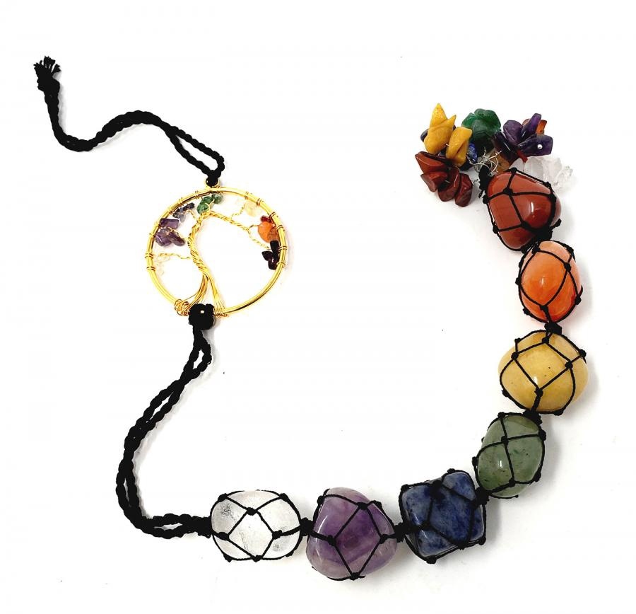 7 Chakra Tumble Hanger w/ Tree of Life