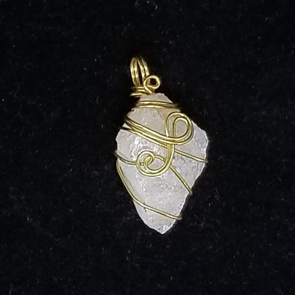 [991504031602] Gold-Wrapped Citrine Pendant
