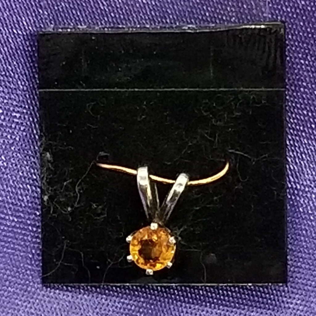 Yellow Sapphire Pendant