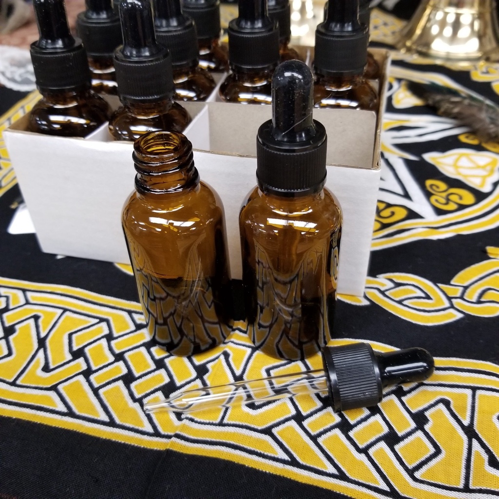Amber Glass Dropper Bottles