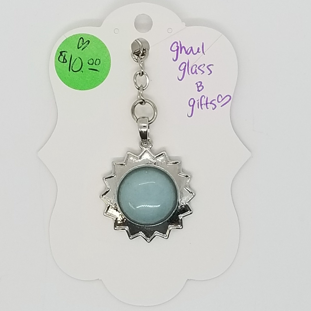 [50150913170] Amazonite Sun Keychain