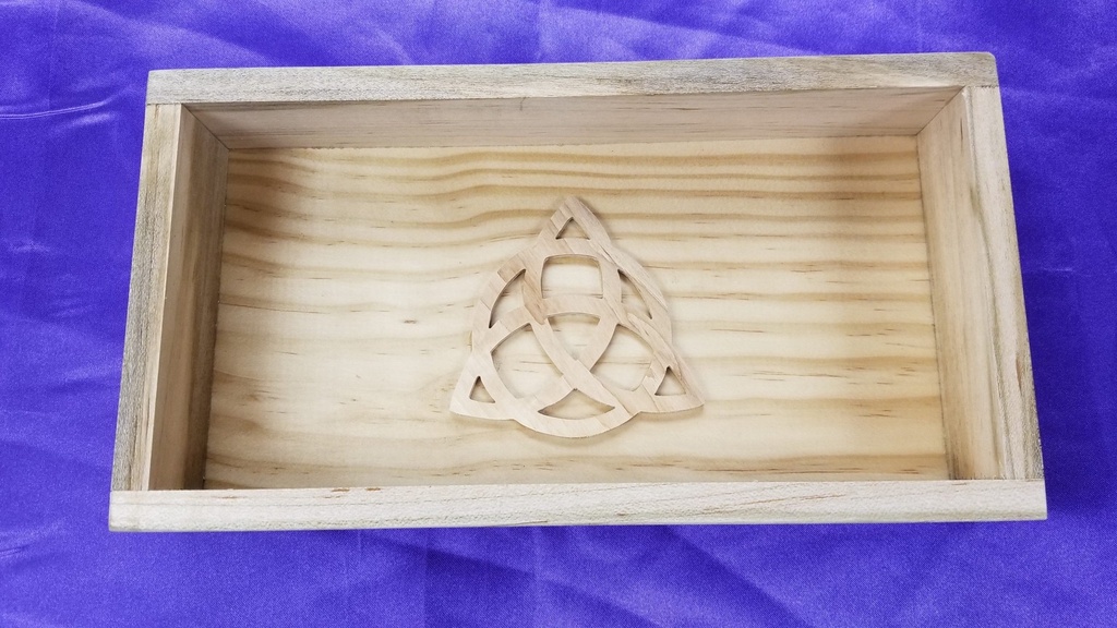 [091312101102] Triquetra Wooden Box Shelf