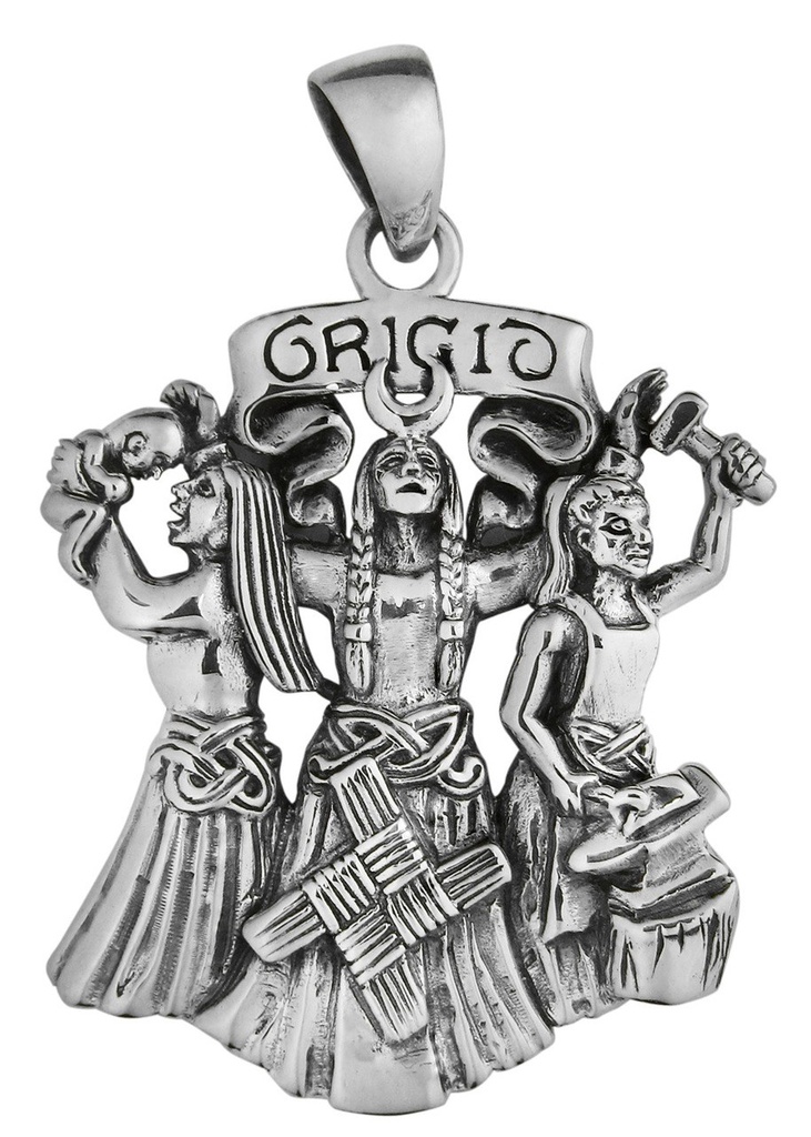 [141504020147] Sterling Silver Brigid Pendant