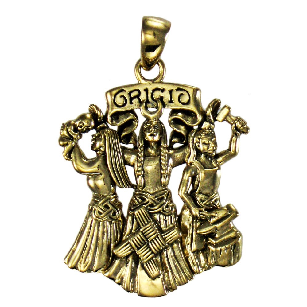 [141504050147] Bronze Brigid Pendant