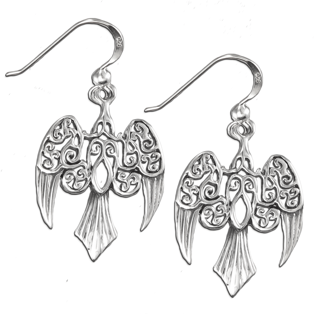 [1415050224] Morrigan Raven Earrings