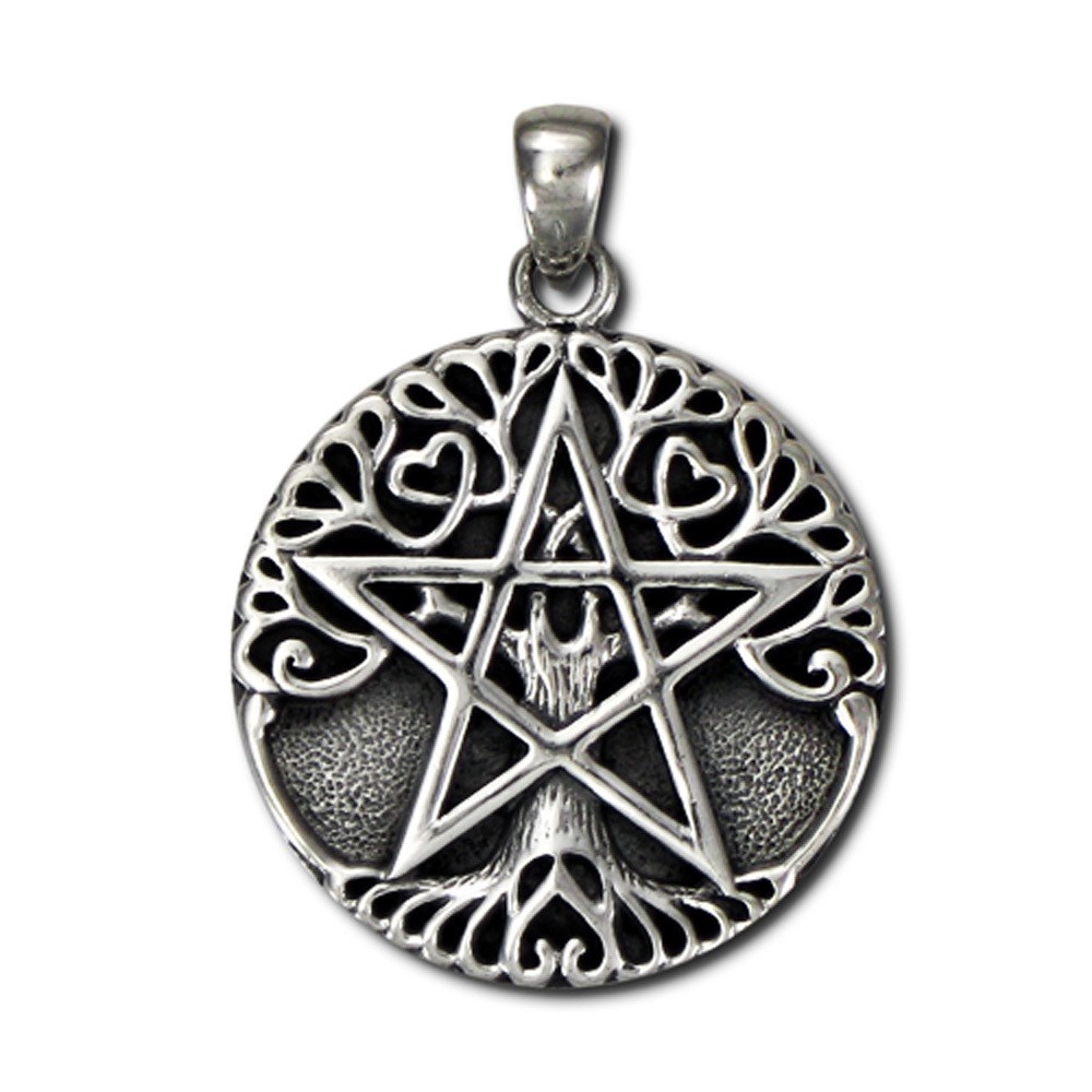 [141504020326] Large Tree Pentacle Pendant