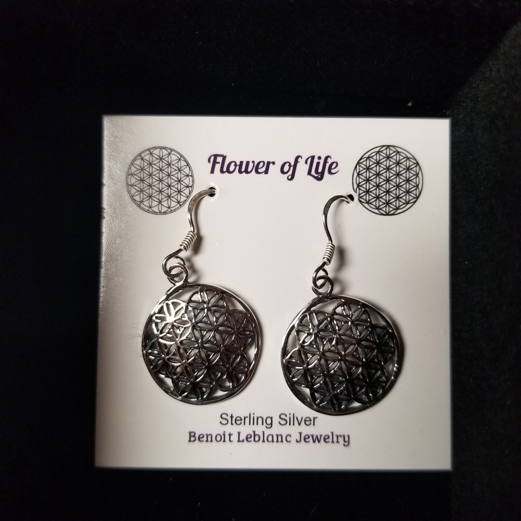[121505021736] Flower of Life Earrings