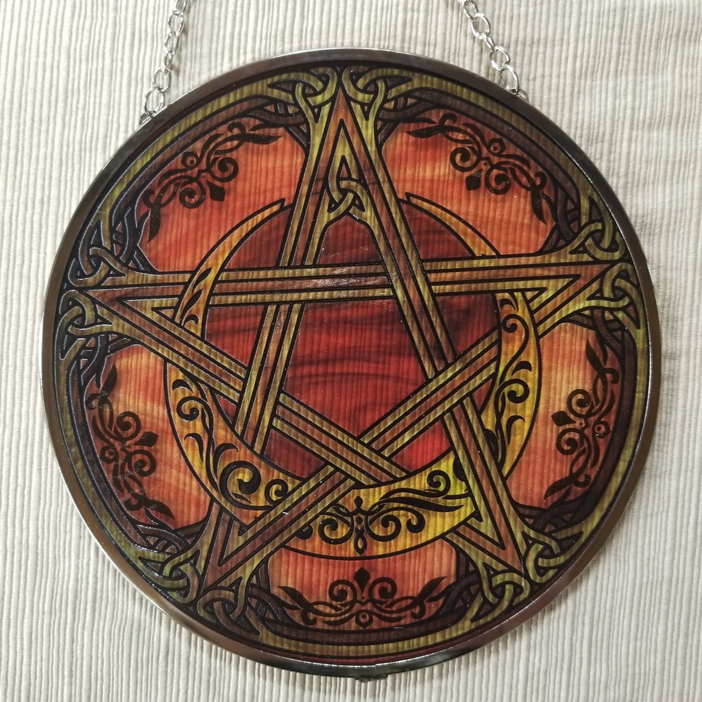 [121314100302] Pentacle Filigree Suncatcher