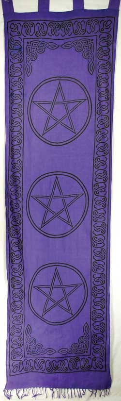 [161308720402] Purple Pentagram Curtains